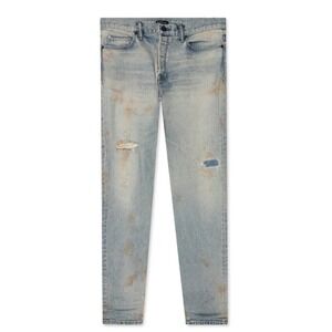 John Elliott‎ The Cast 2 Judah Denim Jeans Size 32 Light Distressed Wash Faded